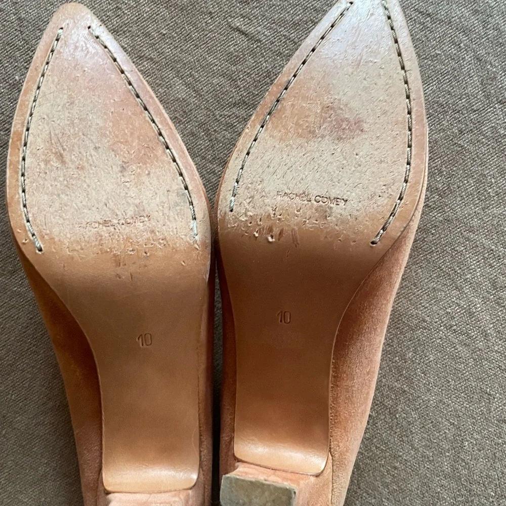 Rachel Comey Peach Suede Alder Mules Pumps - Picture 13 of 14